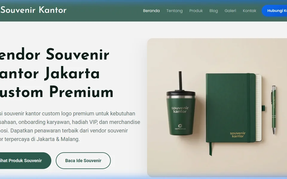 Website Souvenir Kantor Jakarta